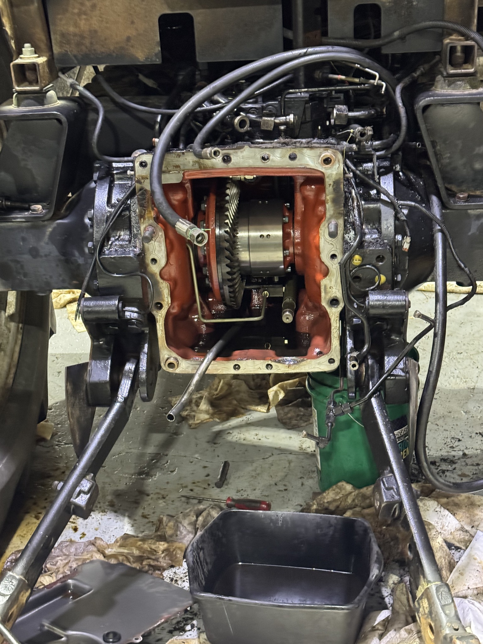 Tractor drivetrain repair